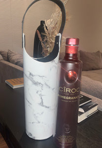 Leather Marble Booze Bag