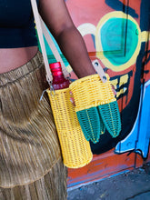 Load image into Gallery viewer, Pineapple Wicker Booze Bag
